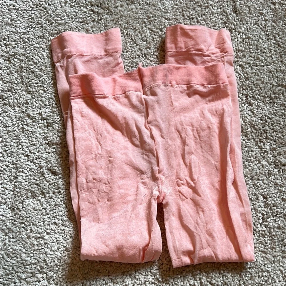 Danskin Pink and White Socks and Tights size 4-6X
